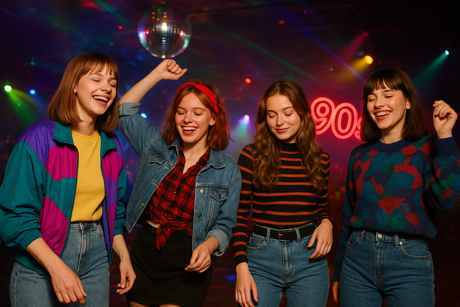 Стиль 90-х для дам